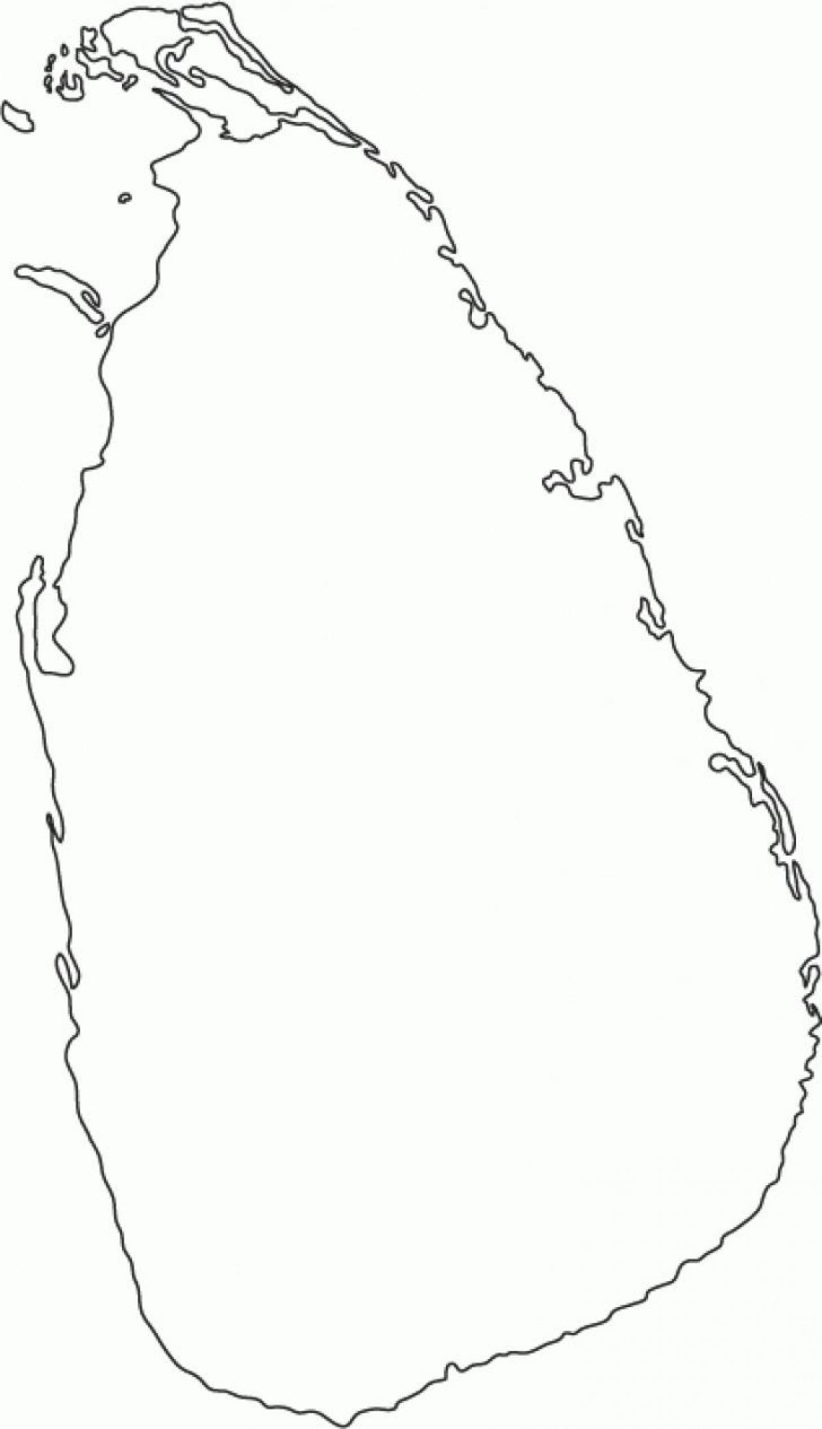 श्रीलंका खाली नक्शा