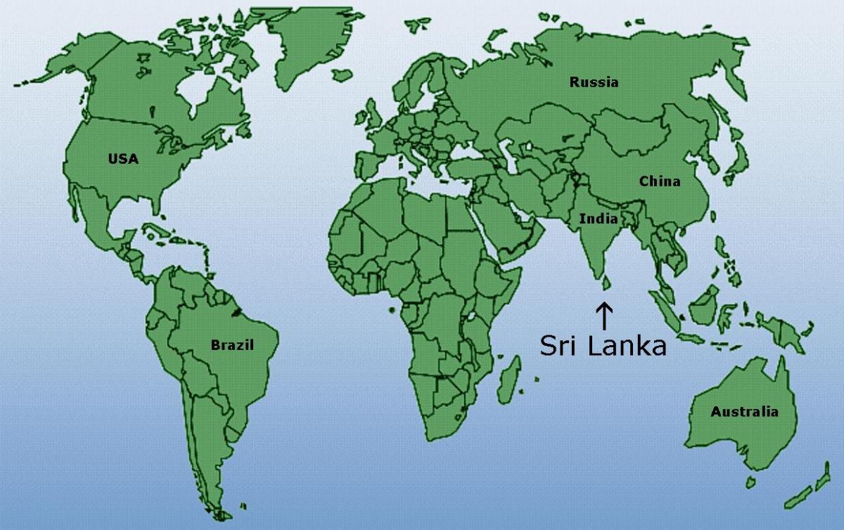 दुनिया के नक्शे दिखा रहा है श्रीलंका