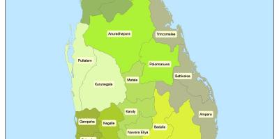 जिले में श्रीलंका का नक्शा