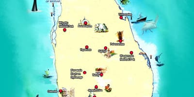 एडम पीक श्रीलंका का नक्शा