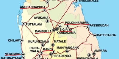 एला नक्शा श्रीलंका