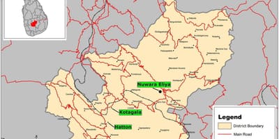 नक्शे के riverston श्रीलंका
